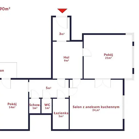 Tenement 90m2 Center *